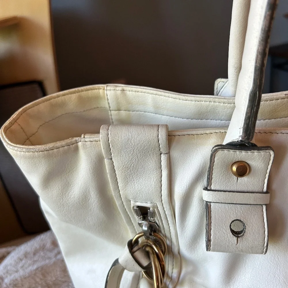Chloe Eclipse Cream-colored Commuter Tote, Vintage - Picture 9 of 15
